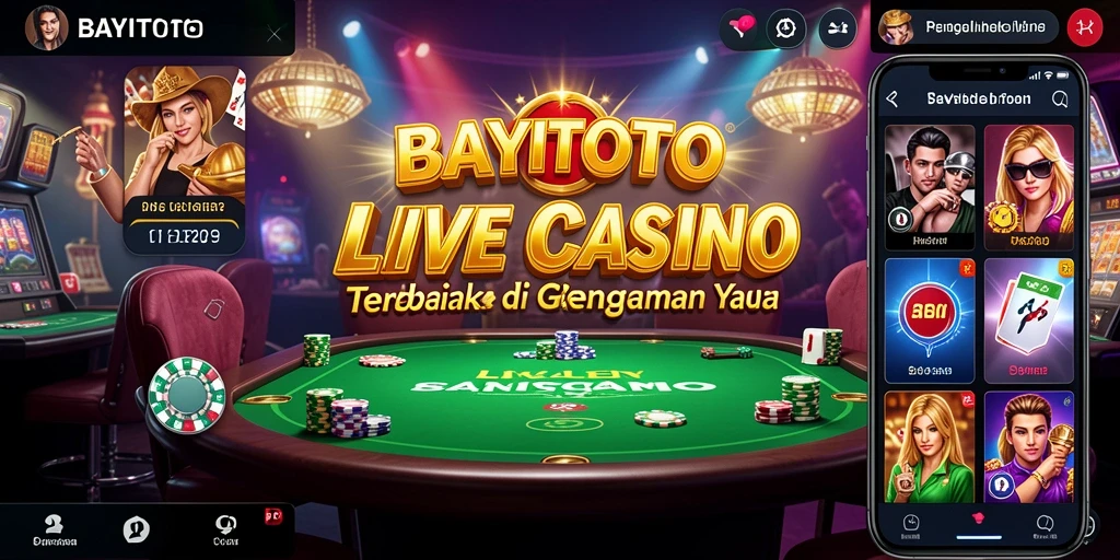 Tampilan menarik dari gameplay Live Casino di BAYITOTO.