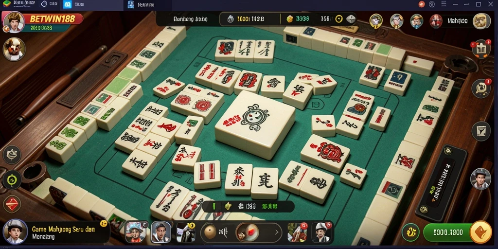 Screenshot BETWIN188 menampilkan gameplay Mahjong yang dinamis dan menarik.
