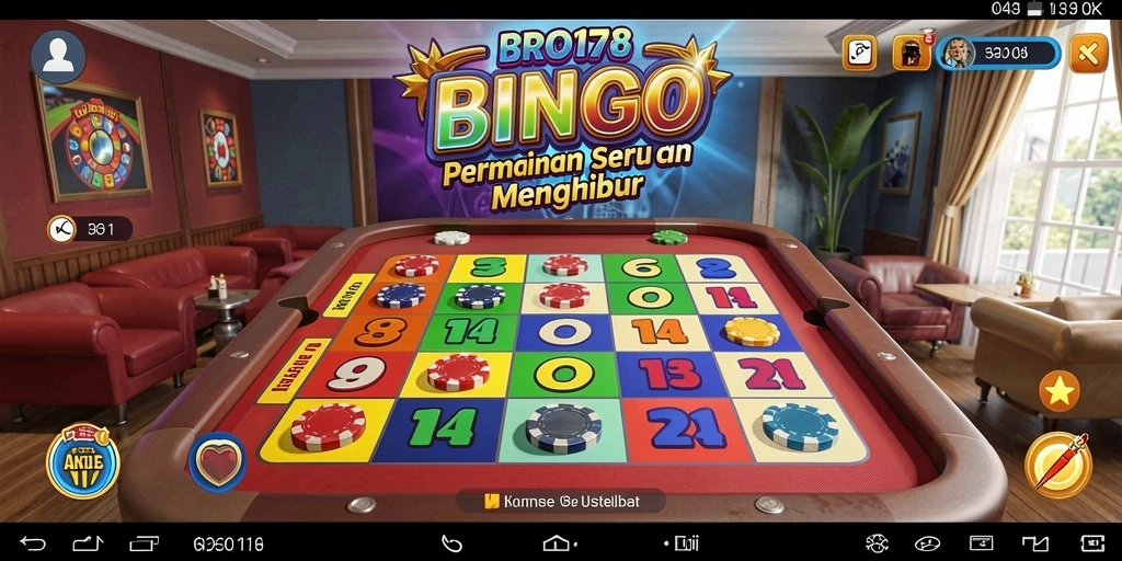 Tampilan menarik dan seru dalam permainan Bingo BRO178.
