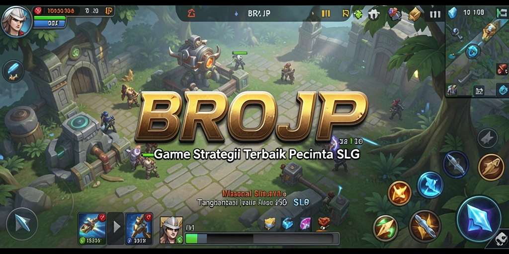Screenshot BROJP menampilkan aksi pertempuran yang mendebarkan dalam game SLG.