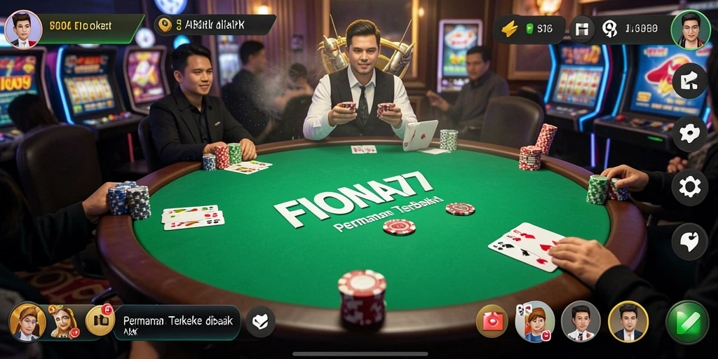 Screenshot gameplay FIONA77 yang menampilkan keseruan Poker.
