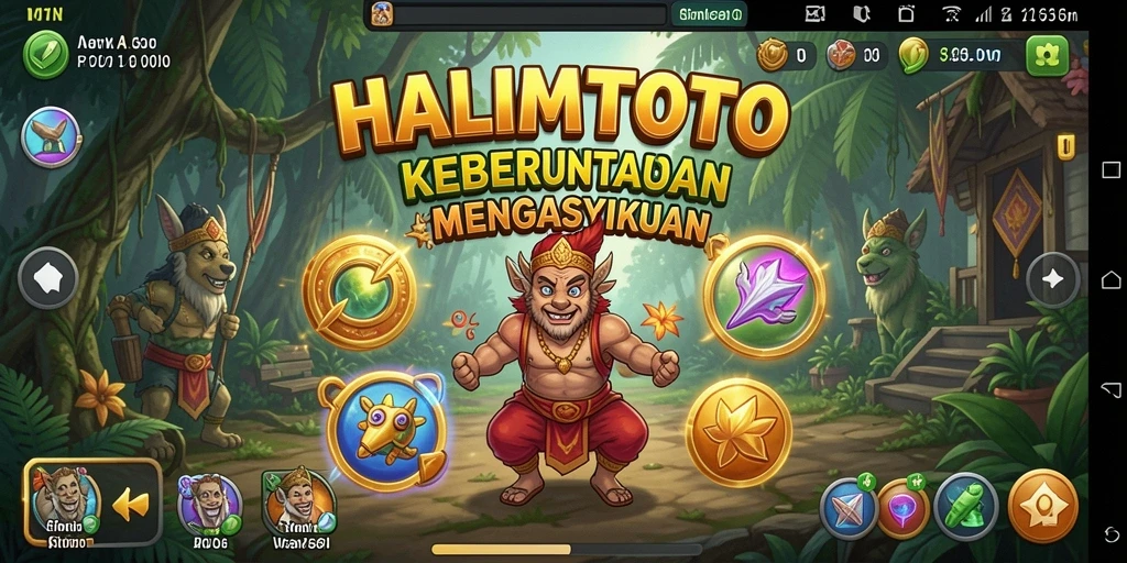 Tampilan gameplay HALIMTOTO yang menampilkan momen seru dalam simulasi.