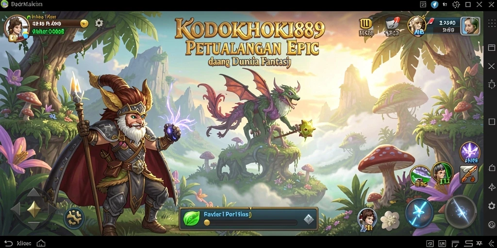 Tampilan gameplay RPG seru KODOKHOKI889 dengan karakter yang menawan.