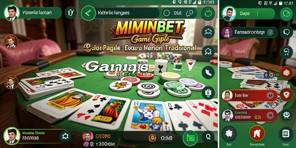 Tampilan gameplay Gaple yang seru dan interaktif dalam MIMINBET.