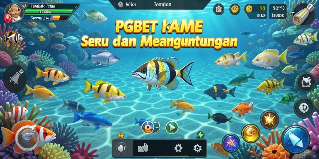 Gameplay PGBET yang seru dengan ikan berwarna-warni.