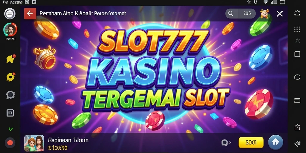 Screenshot utama SLOT777 menampilkan gameplay slot yang seru dan interaktif.