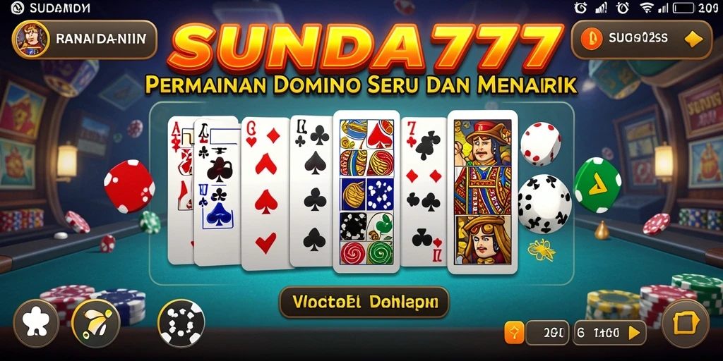 Screenshot SUNDA777 menampilkan pengalaman bermain Domino yang seru.