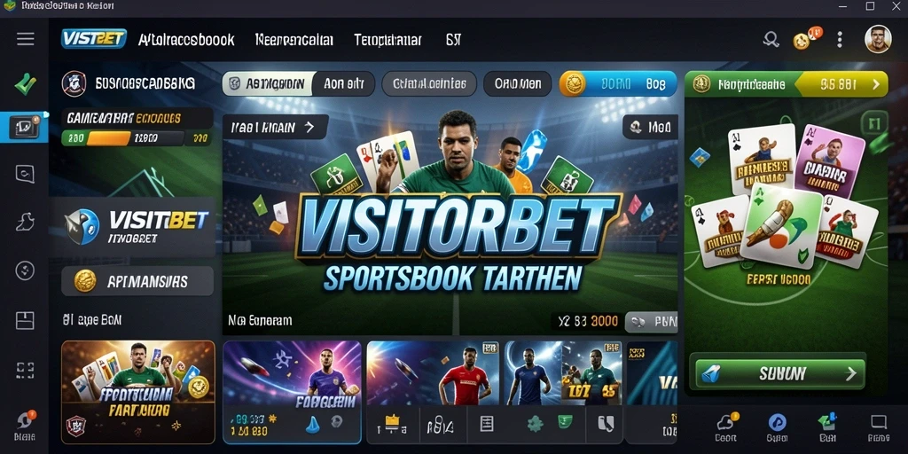 Tangkapan layar VISITORBET menunjukkan antarmuka taruhan yang menarik.